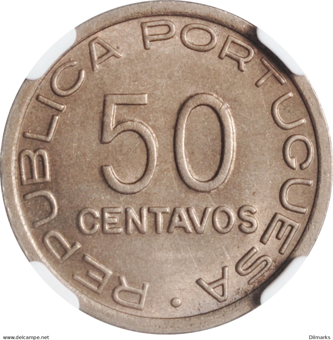 Mozambique 50 Centavos 1936, NGC MS64, &quot;Portuguese Colony (1935 - 1974)&quot; - Mozambique