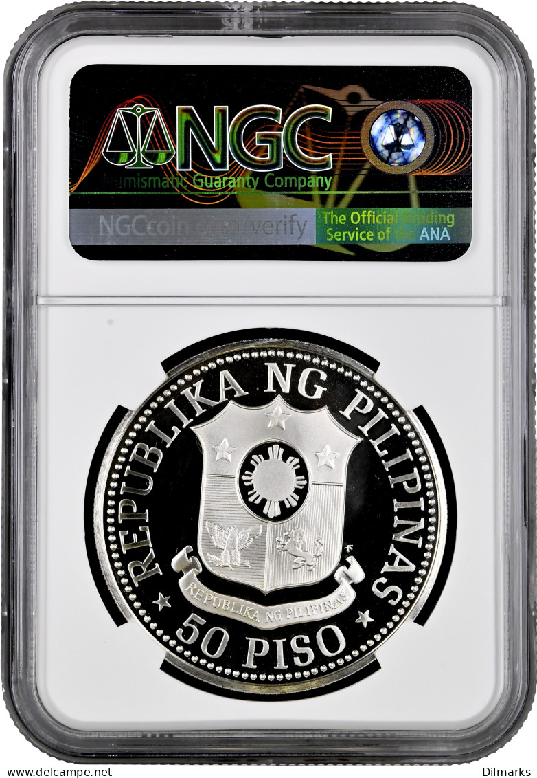 Philippines 50 Piso 1975, NGC PF68 UC, &quot;3rd Anniversary Of The New Society&quot; - Philippinen