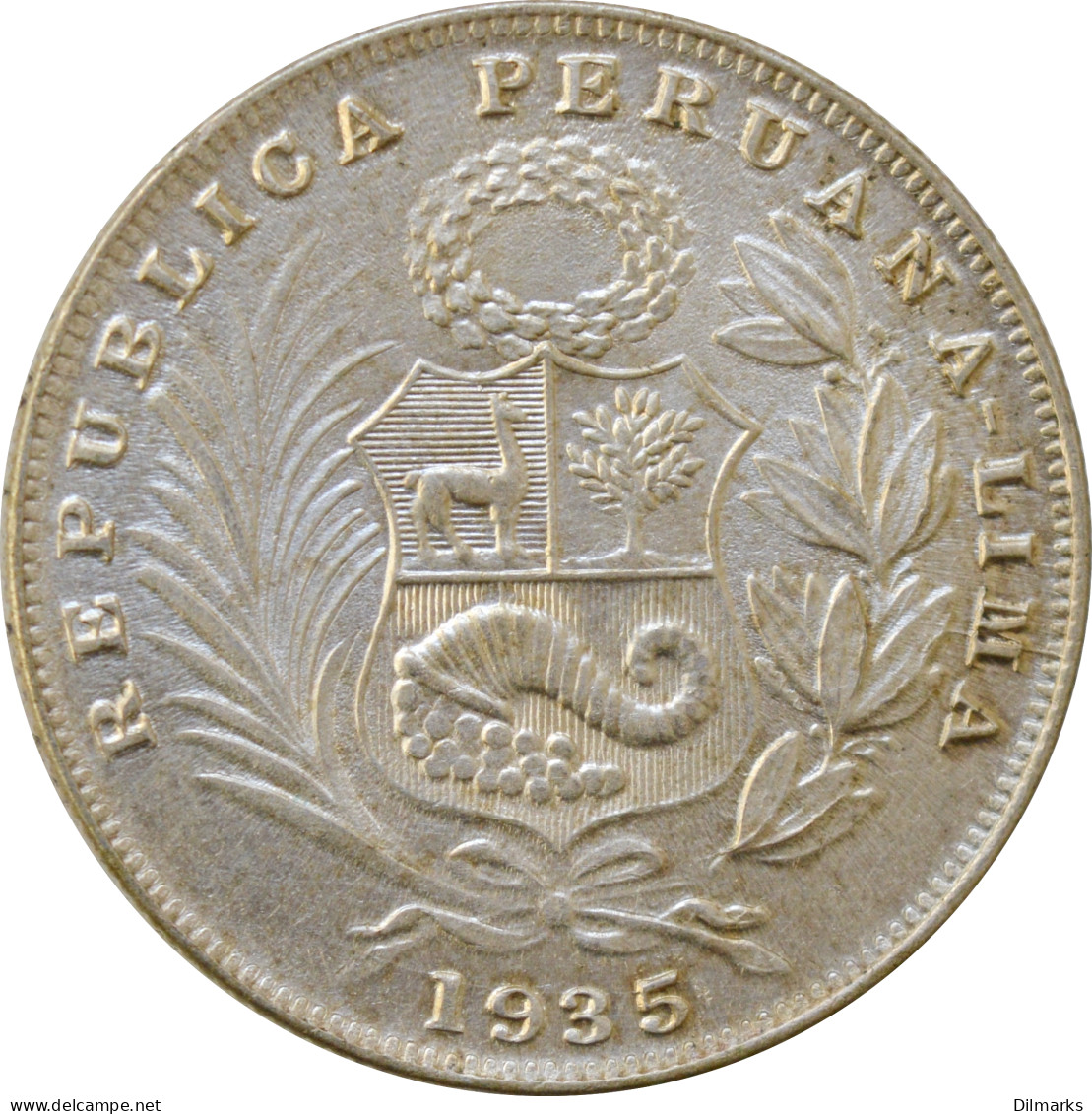 Peru 1/2 Sol 1935, UNC, &quot;República Del Perú (1918 - 1985)&quot; - Pérou