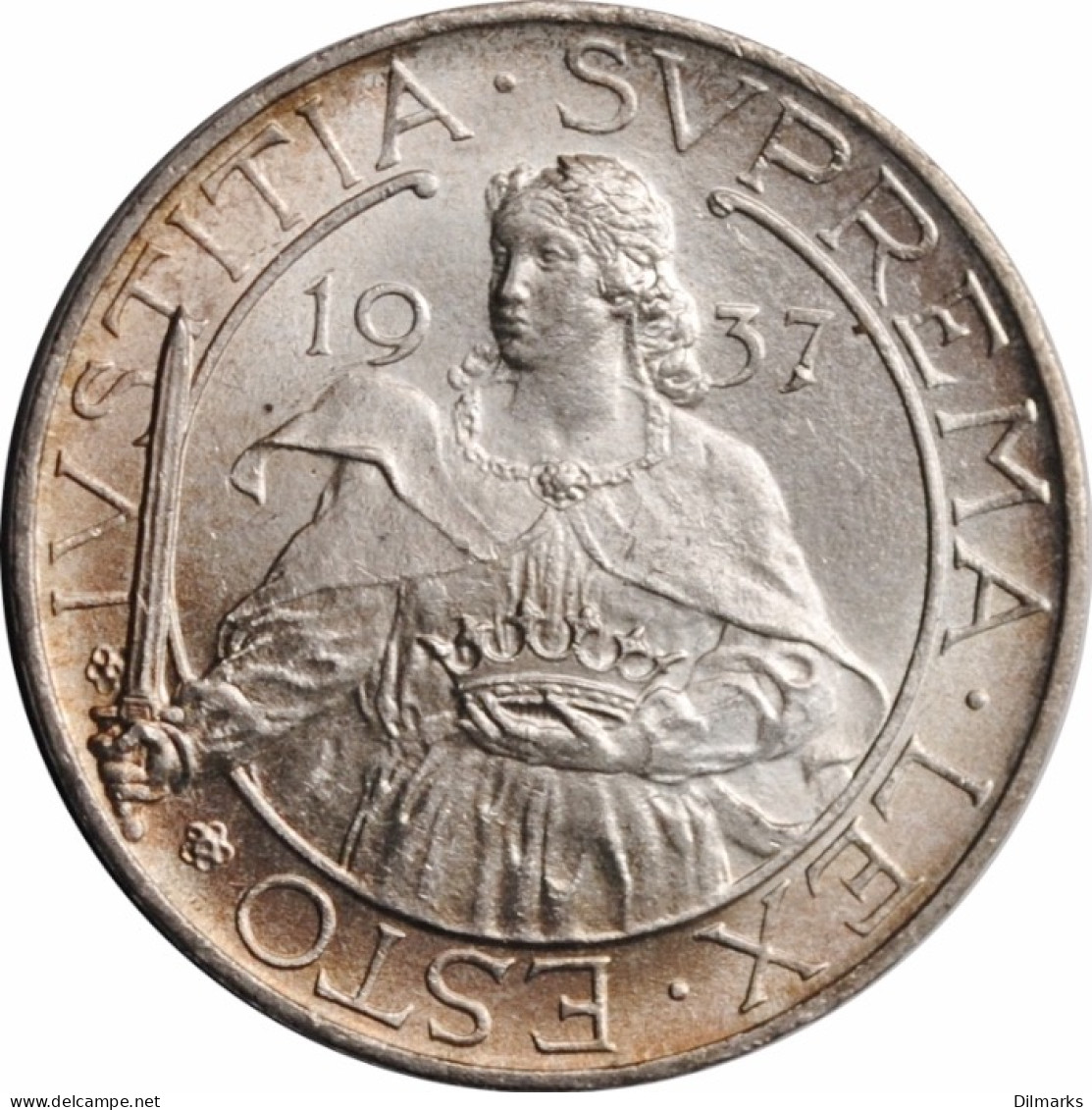 San Marino 10 Lire 1937 R, NGC MS65, &quot;Republic Of San Marino (1864 - 1938)&quot; - San Marino