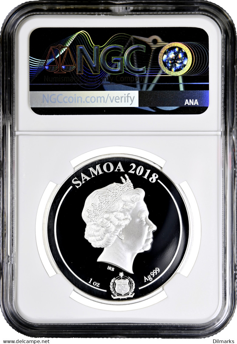 Samoa 5 Dollars 2018, NGC PF69 UC, &quot;The Hanseatic League&quot; Top Pop - Austria