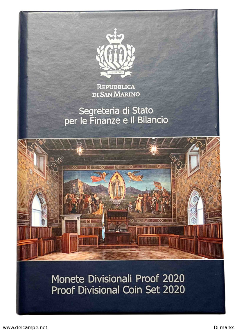 San Marino 1 Cent - 2 Euro 2020, PROOF SET, &quot;European Union (Euro) (2002-2023)&quot; - Saint-Marin