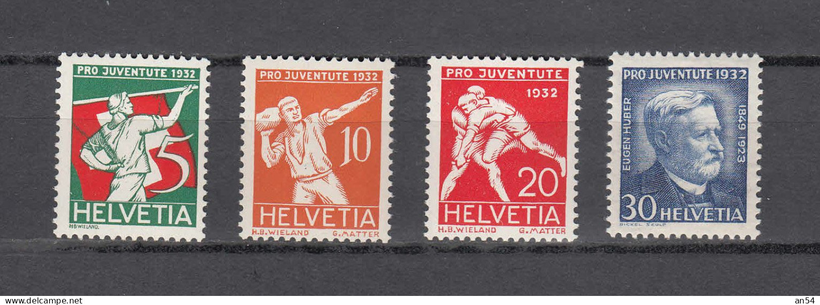 PJ   1932     N° J61 à J64   NEUFS**     COTE 15.00      CATALOGUE SBK - Unused Stamps