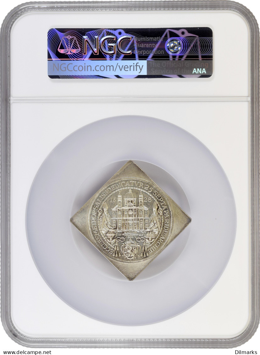 Salzburg 1 Thaler 1628, NGC MS66 KLIPPE RESTRIKE, &quot;Consecration Of The Cathedral&quot; - Austria