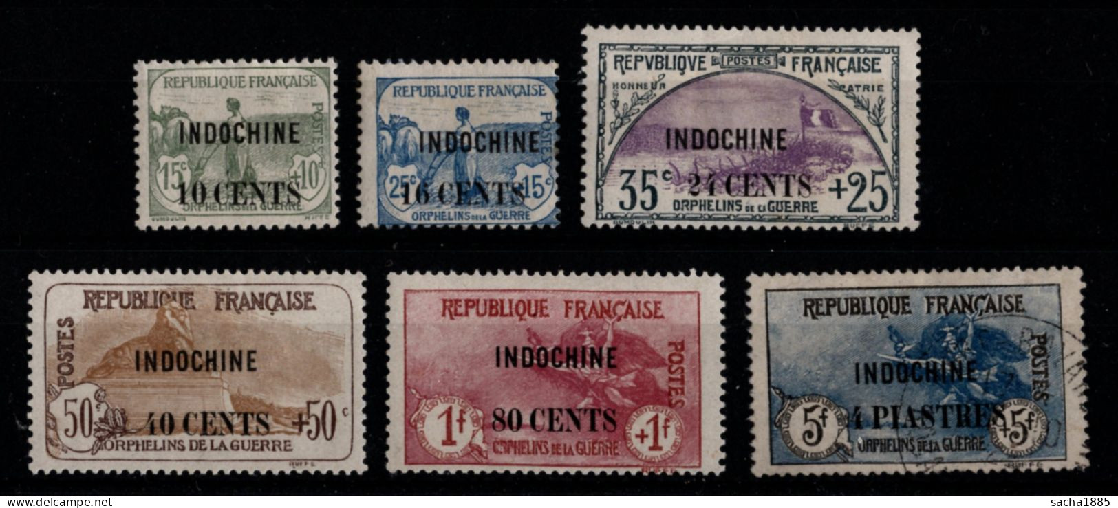 Indochine 90/95 Neufs (95 Oblitéré) - Charnières Propres - Unused Stamps