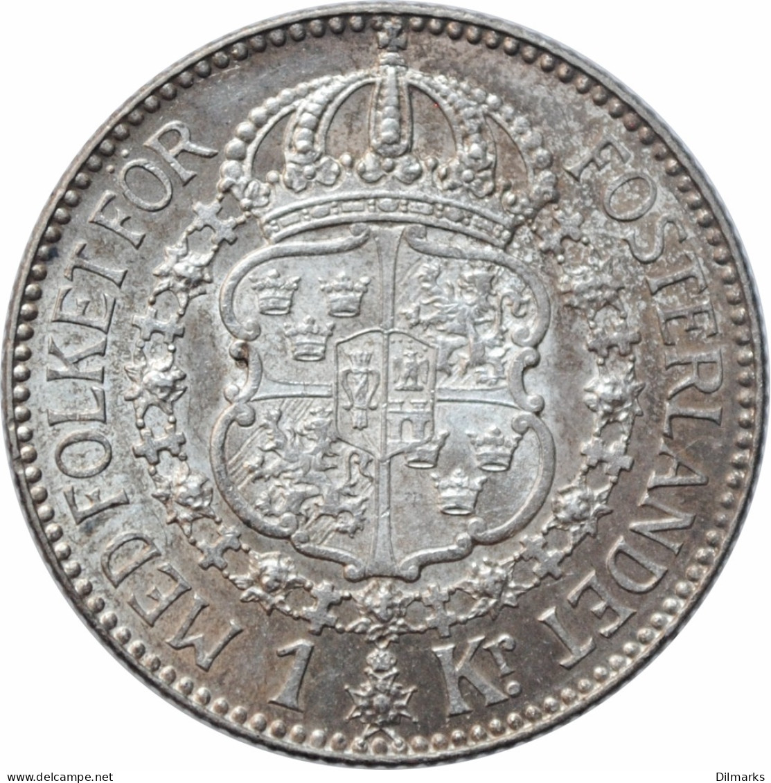 Sweden 1 Krona 1910 W, NGC MS61, &quot;King Gustaf V (1908 - 1950)&quot; - Autres – Afrique