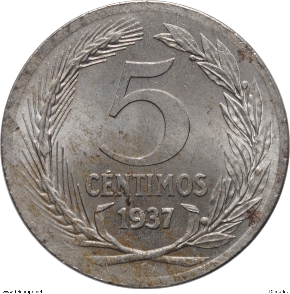 Spain 5 Centimos 1937, UNC, &quot;Second Republic (1931 - 1939)&quot; (01) - Other & Unclassified
