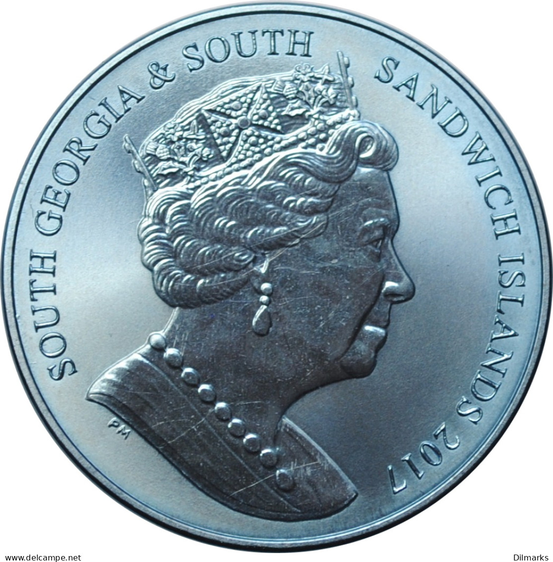 South Georgia 2 Pounds 2017, BU, &quot;Titanium Blue Squid&quot; - Altri & Non Classificati