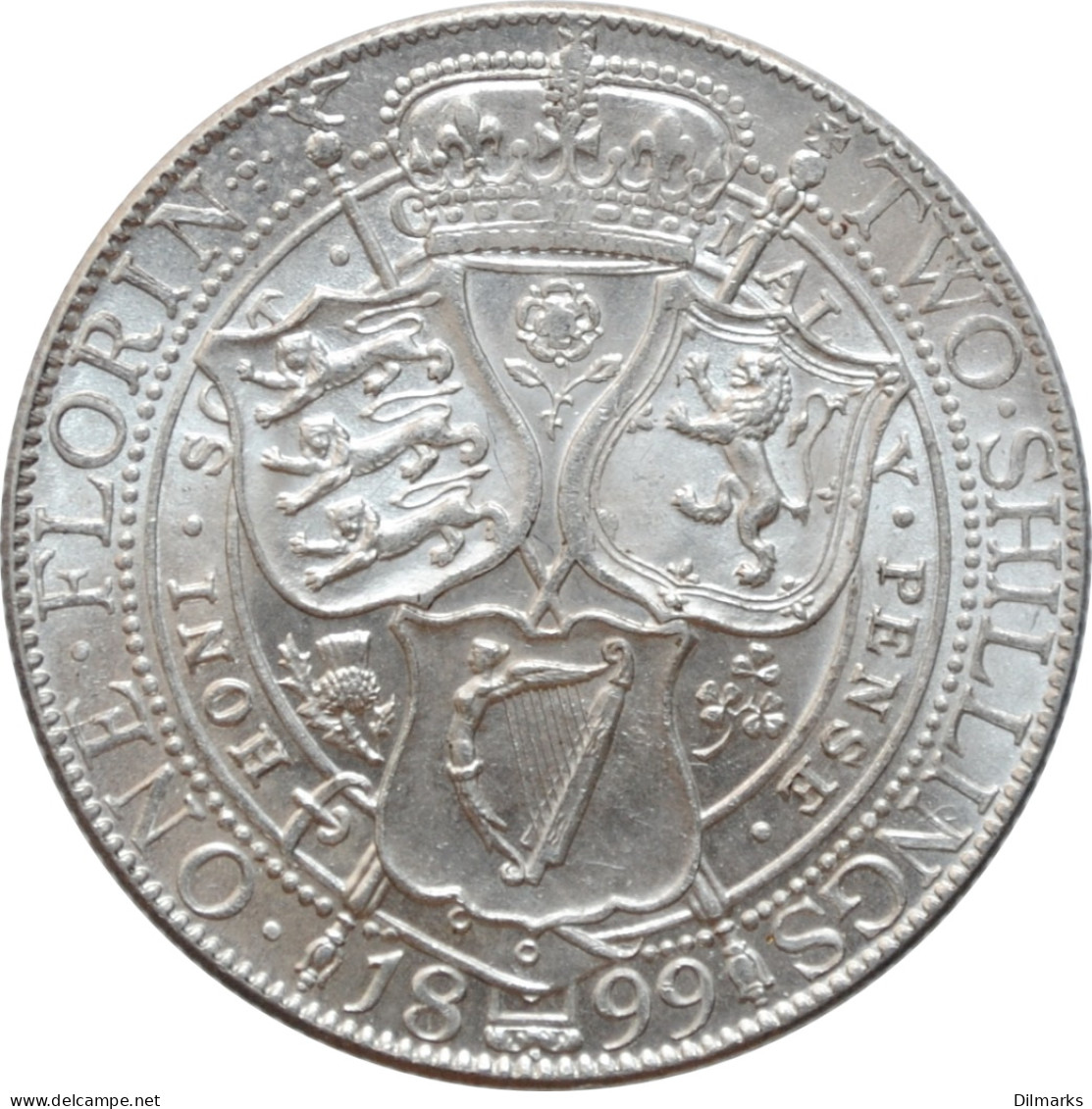 Great Britain 2 Shillings (florin) 1899, NGC MS62, &quot;Queen Victoria (1838-1901)&quot; - Altri & Non Classificati