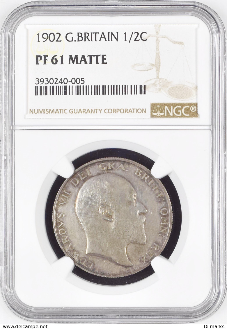 Great Britain 1/2 Crown 1902, NGC PF61, &quot;King Edward VII (1902 - 1910)&quot; - Sonstige & Ohne Zuordnung