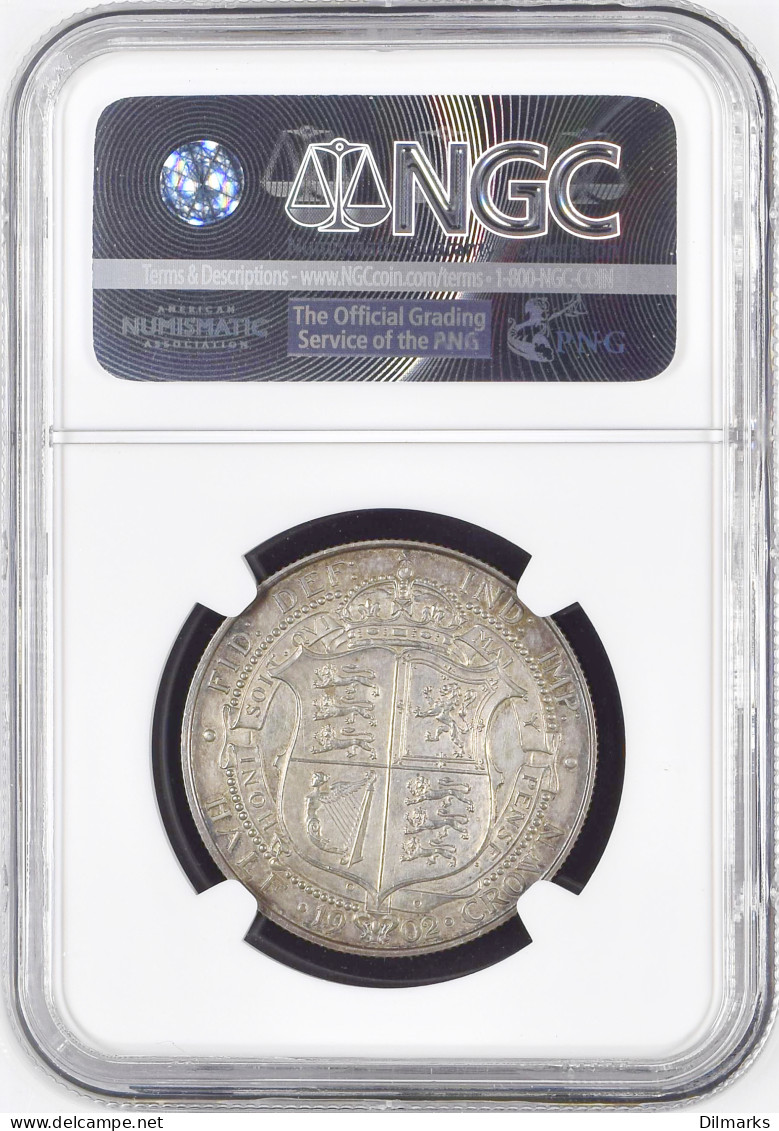 Great Britain 1/2 Crown 1902, NGC PF61, &quot;King Edward VII (1902 - 1910)&quot; - Andere & Zonder Classificatie