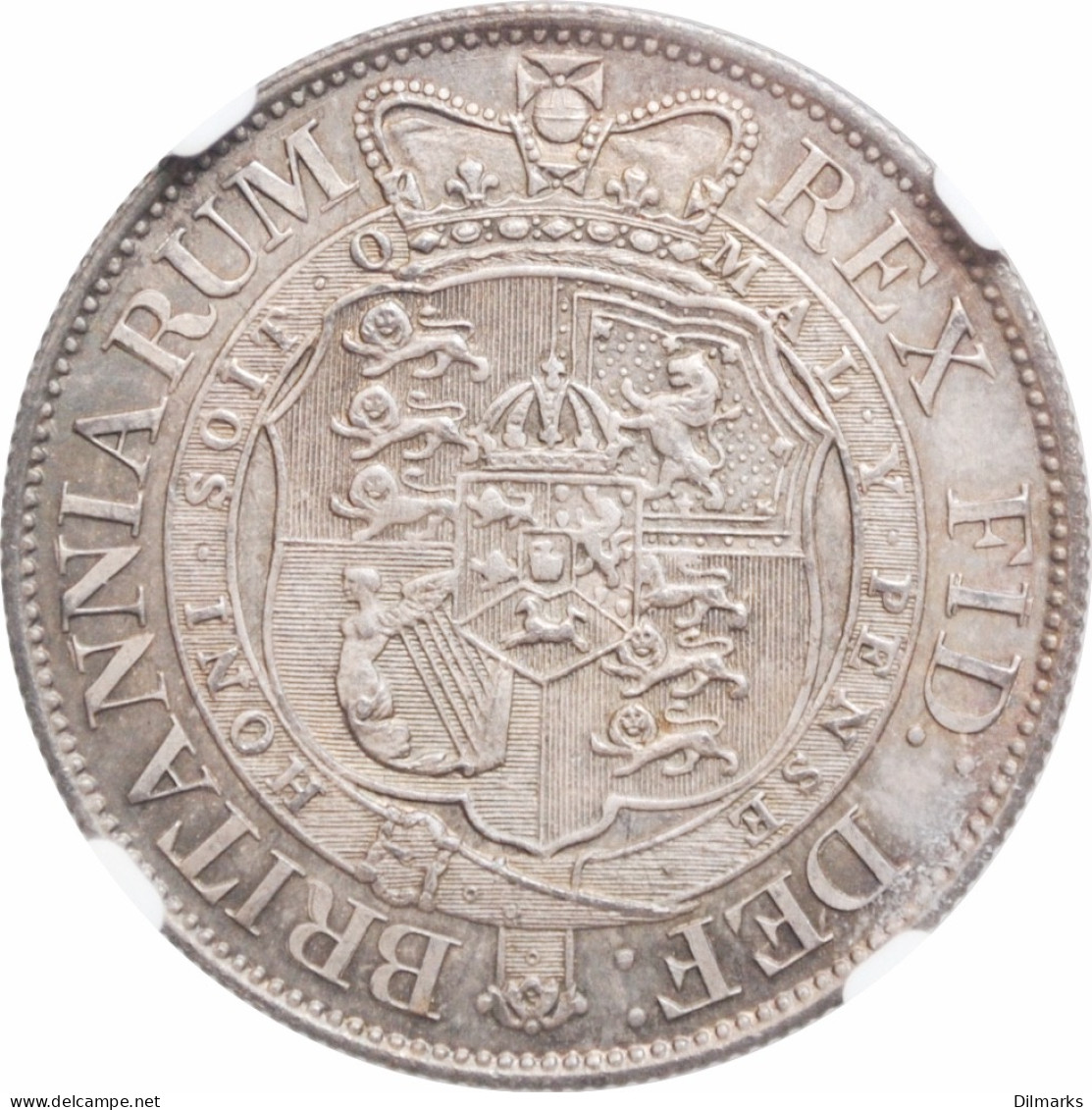 Great Britain 1/2 Crown 1819,  NGC MS63, &quot;King George III (1760 - 1820)&quot; - Otros & Sin Clasificación