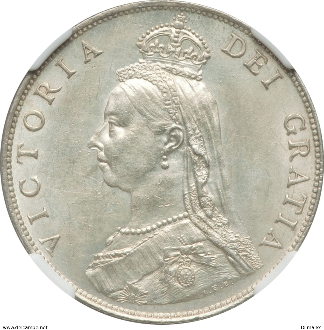 Great Britain 1/2 Crown 1887, NGC MS62, &quot;Queen Victoria (1838 - 1901)&quot; - Altri & Non Classificati