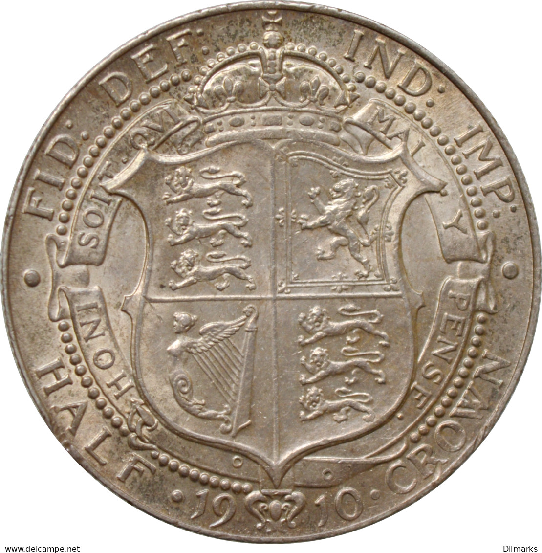 Great Britain 1/2 Crown 1910, UNC, &quot;King Edward VII (1902 - 1910)&quot; - Other & Unclassified
