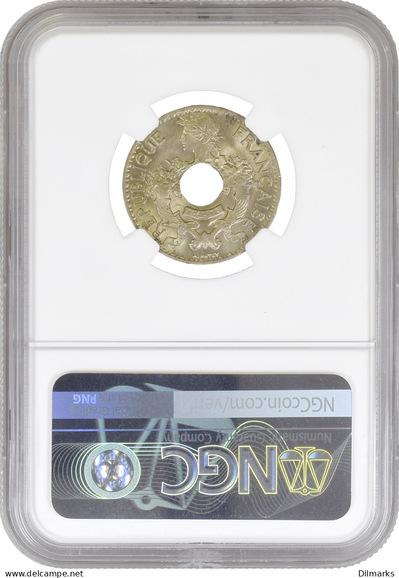 Indochina 5 Cents 1939, NGC MS65, &quot;French Indochina (1885 - 1954)&quot; - Autres – Afrique