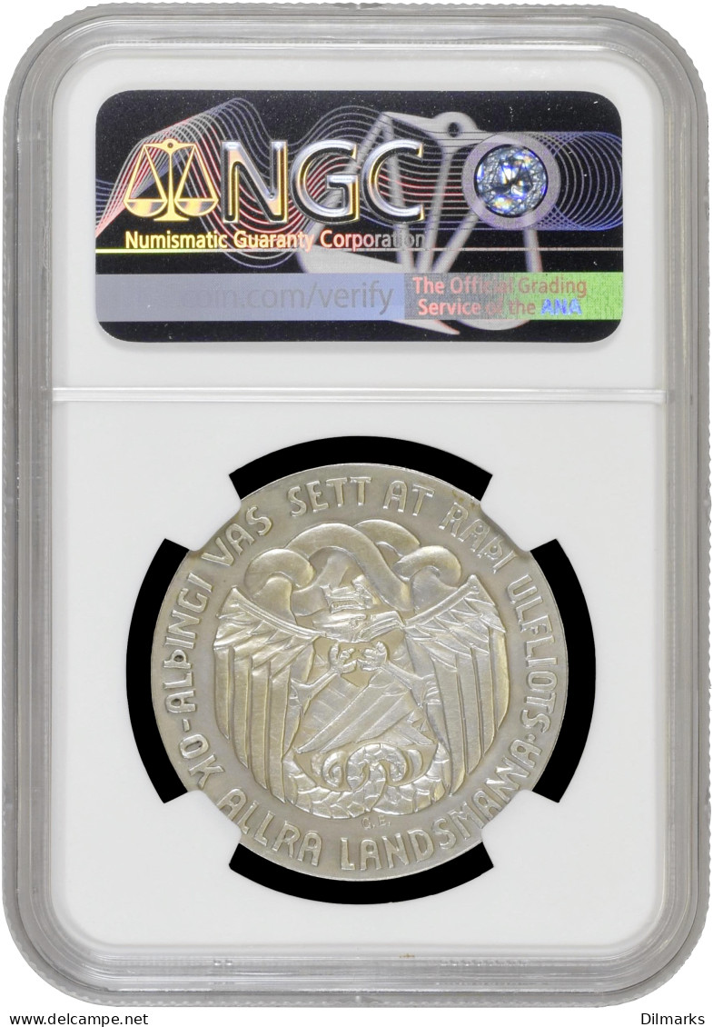 Iceland 5 Kronur 1930, NGC MS63, &quot;1000th Anniversary - Althing&quot; - Island