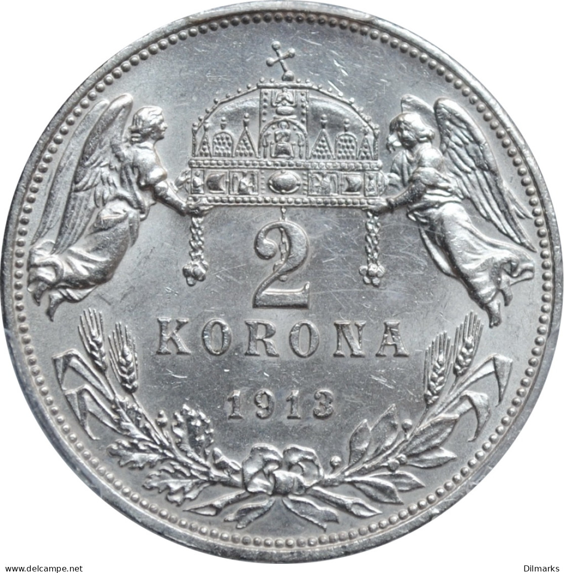 Hungary 2 Korona 1913 KB, PCGS MS62, &quot;Emperor Franz Joseph I (1848 - 1916)&quot; - Hungary