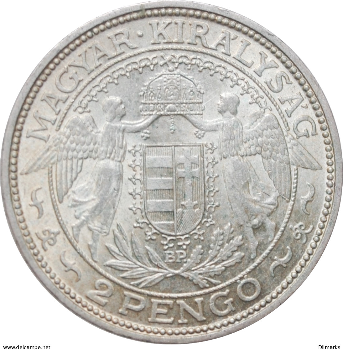 Hungary 2 Pengo 1938, NGC MS64, &quot;Regency (Pengo) (1926 - 1945)&quot; - Hungary