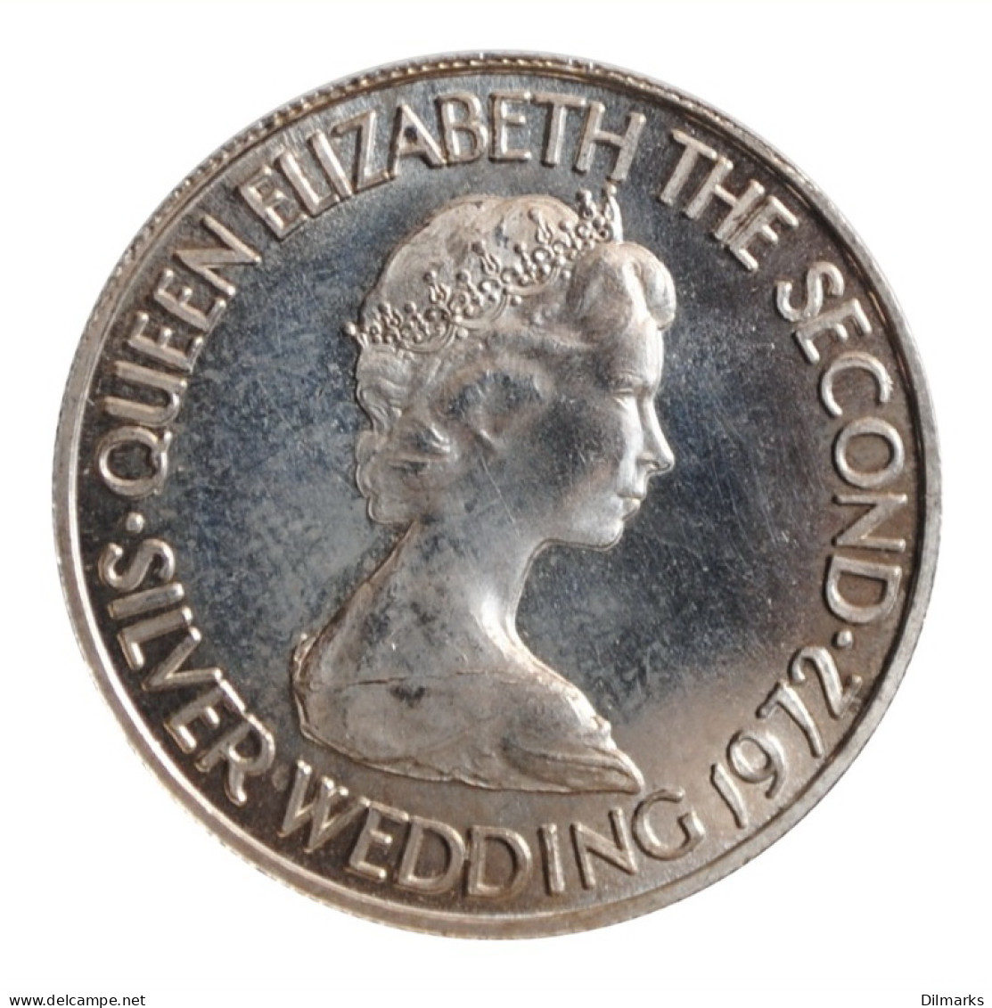 Jersey 50 Pence 1972, UNC, &quot;25th Anniversary - Wedding Of Queen Elizabeth II And Prince Philip&quot; - Andere & Zonder Classificatie