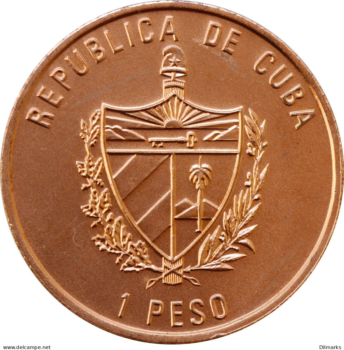 Kuba 1 Peso 1993, UNC, &quot;40th Anniversary - Assault Of The Moncada Barracks&quot; - Cuba
