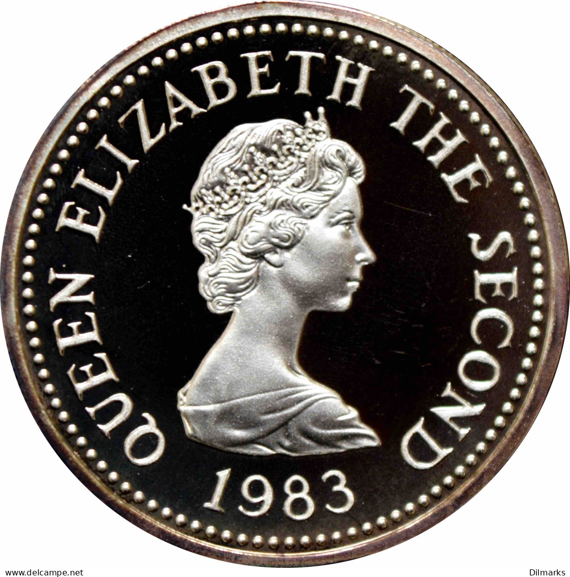 Jersey 1 Pound 1983, PROOF, &quot;Shield Of The Parish Of St. Helier&quot; Silver Coin - Autres & Non Classés