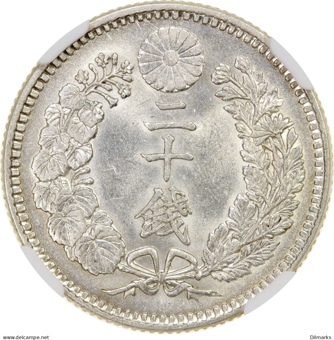 Japan 20 Sen 1898, NGC MS63, &quot;Mutsuhito (Meiji) (1868 - 1912)&quot; - Autres – Afrique