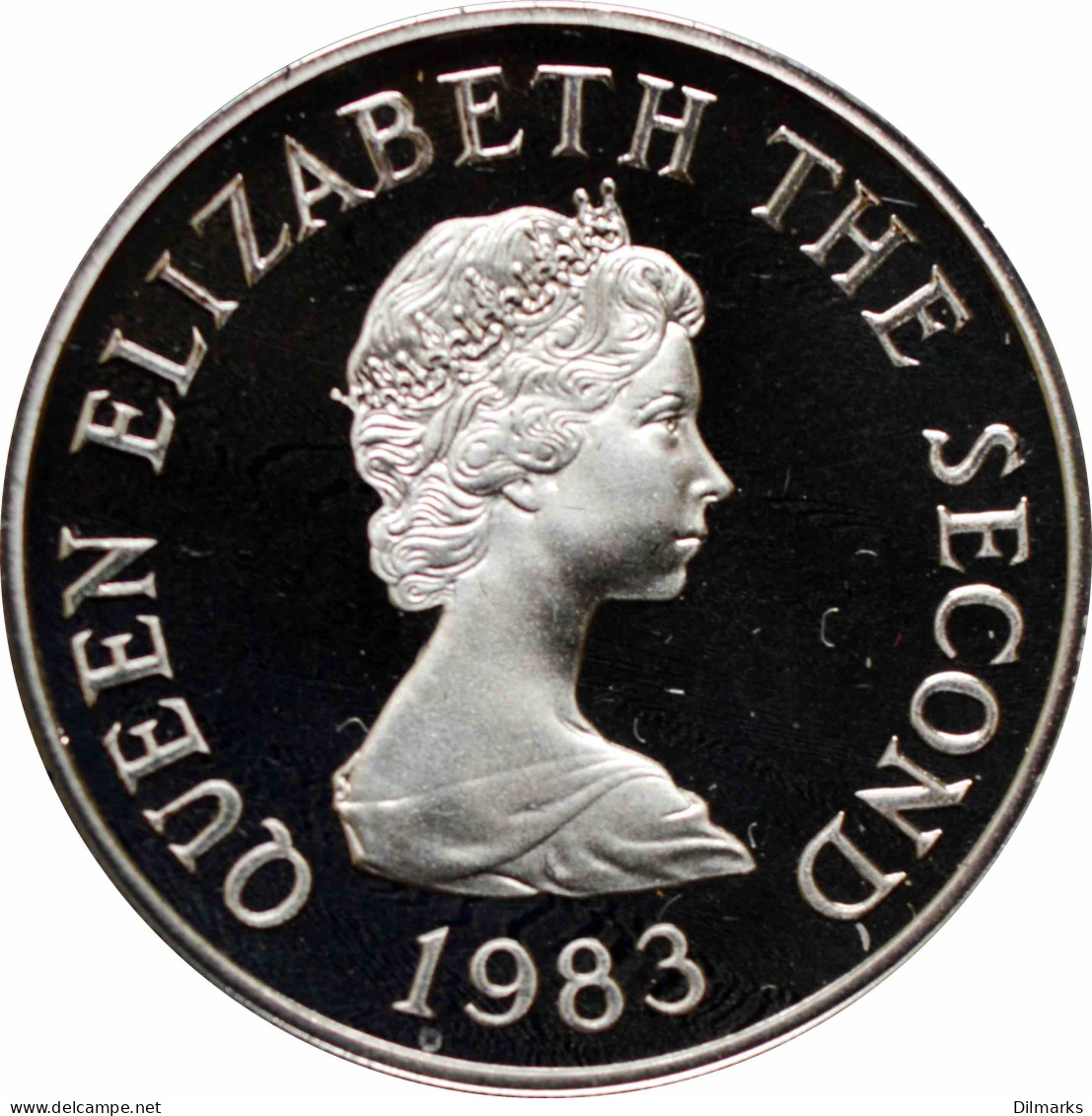 Jersey 1 Penny 1983, PROOF, &quot;Le Hocq Watch Tower&quot; Silver Coin - Autres & Non Classés