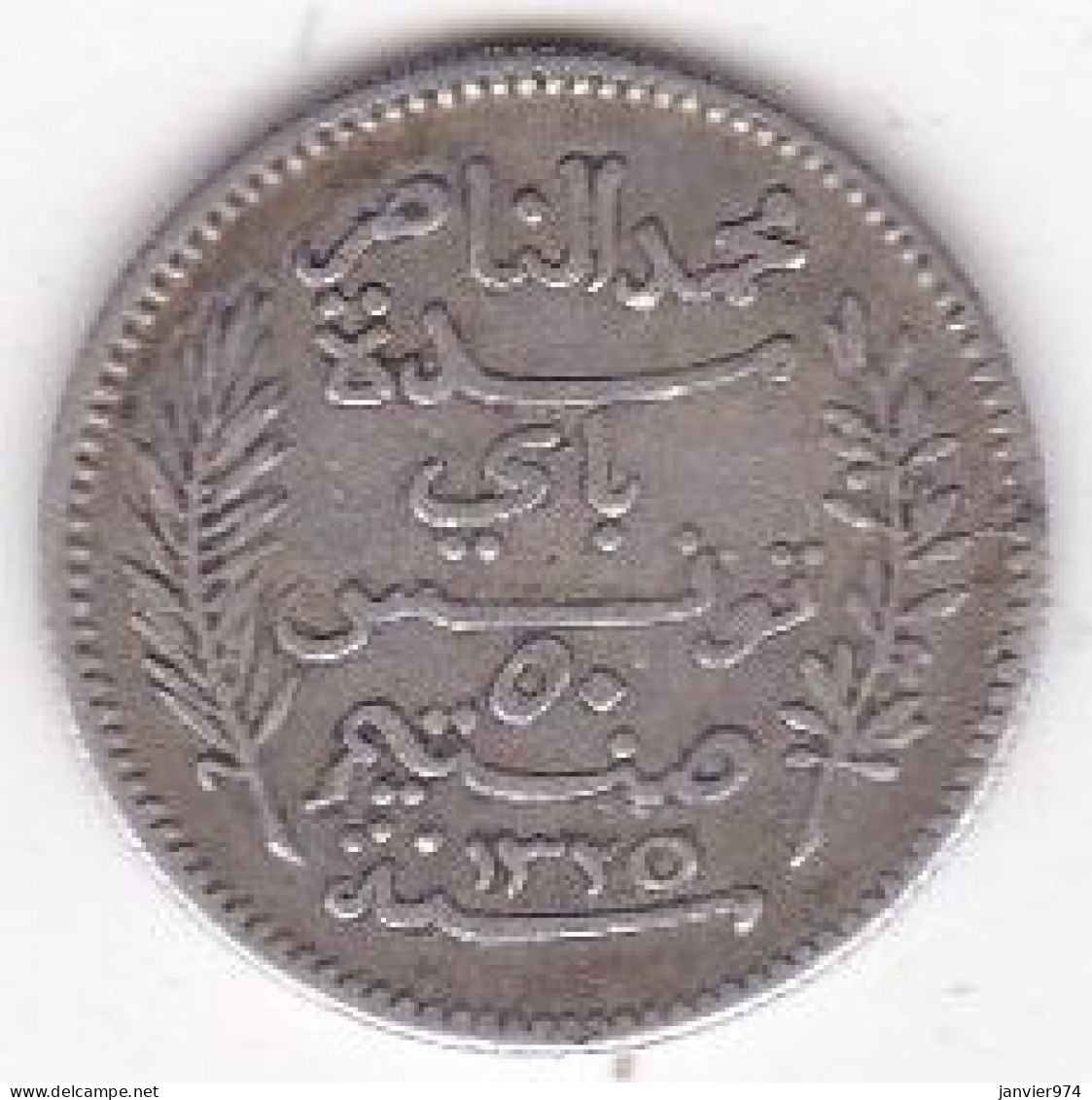 Protectorat Français 50 Centimes 1907 A Paris , En Argent , Lec# 152 - Tunisie