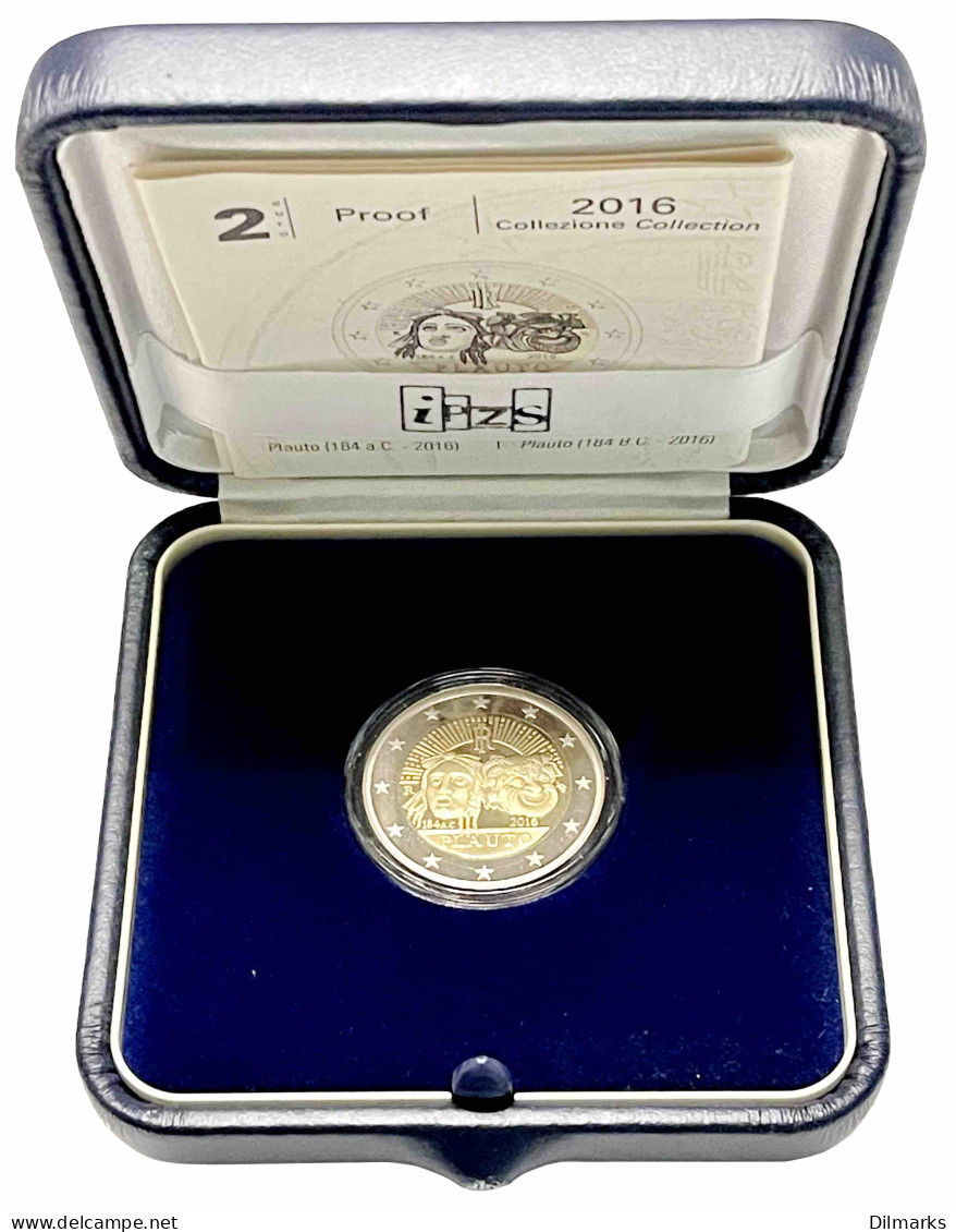 Italy 2 Euro 2016, PROOF, &quot;2200th Anniversary - Death Of Plautus&quot; - Israel