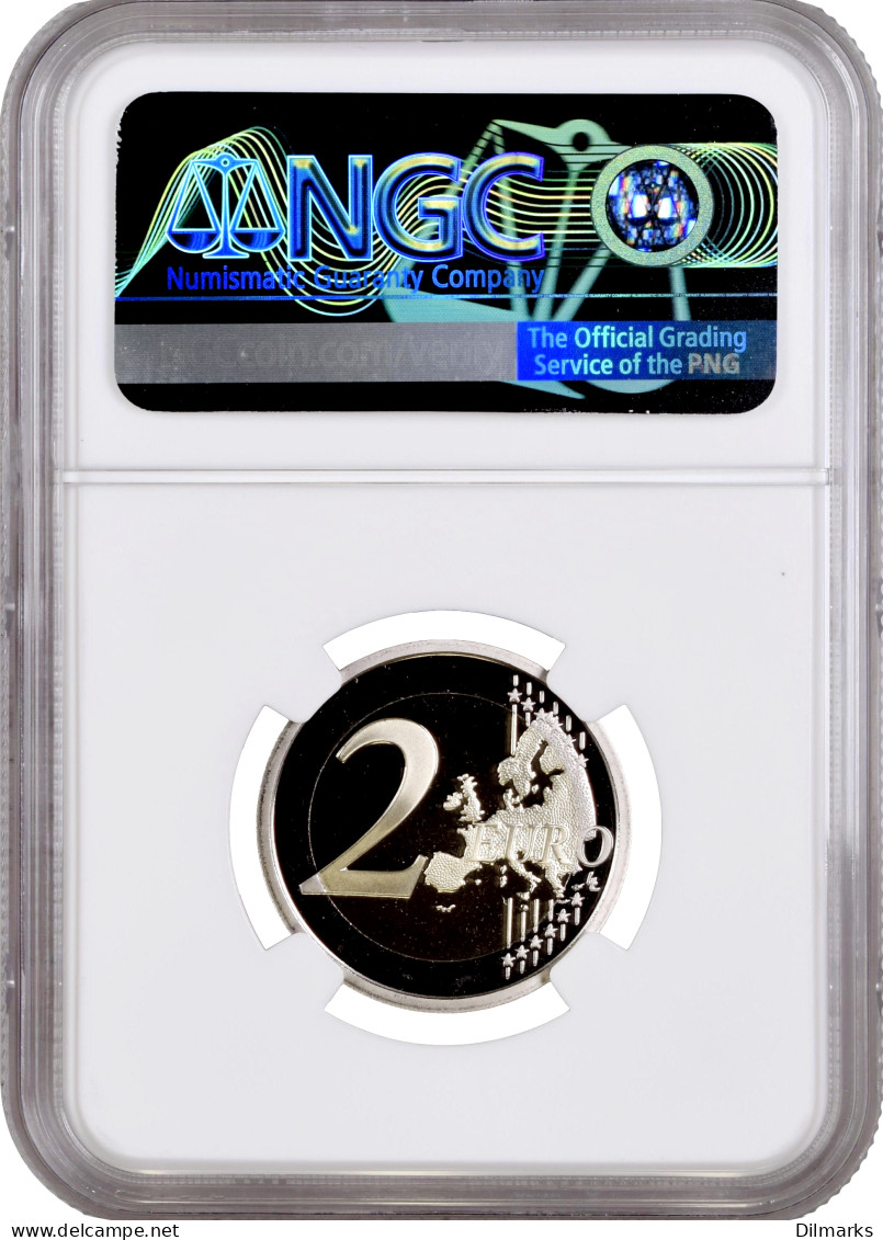 Italy 2 Euro 2022, NGC PF69 UC, &quot;170th Anniv. - Italian National Police&quot; Top Pop - Israel