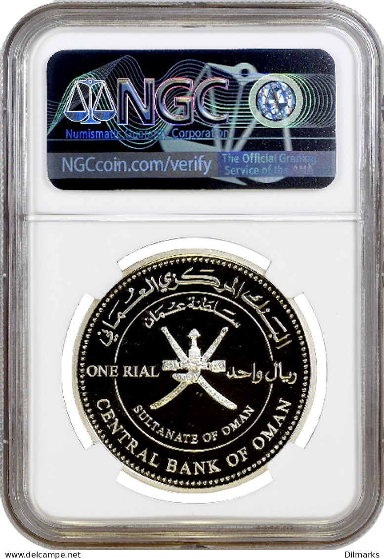 Oman 1 Rial 2009, NGC PF69 UC, &quot;Birds Of Oman - Spotted Sandgrouse&quot; - Altri – Africa