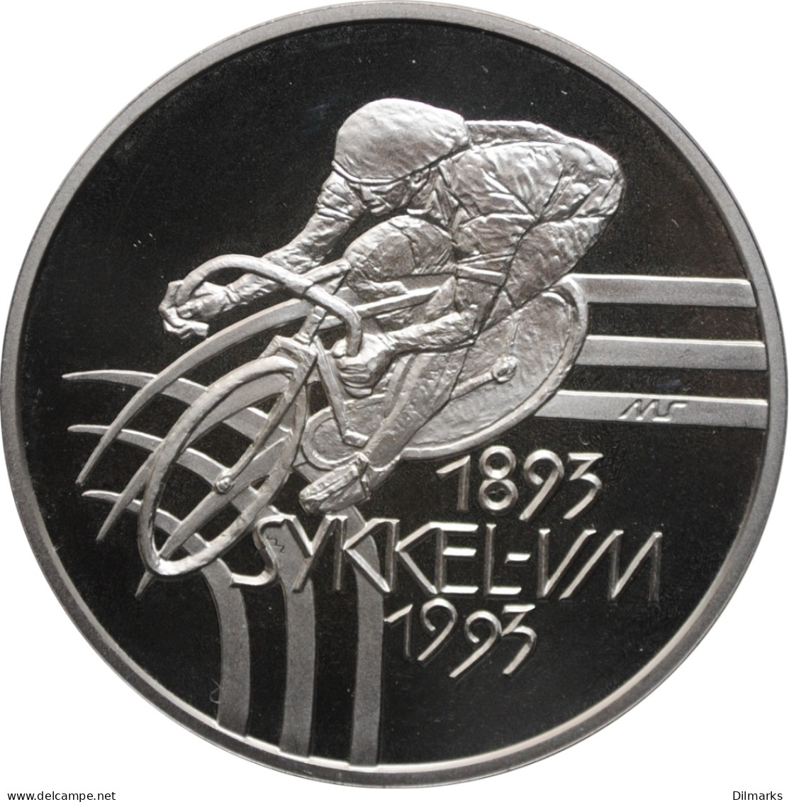 Norway 100 Kroner 1993, PROOF, &quot;World Cycling Champiomships&quot; - Norway