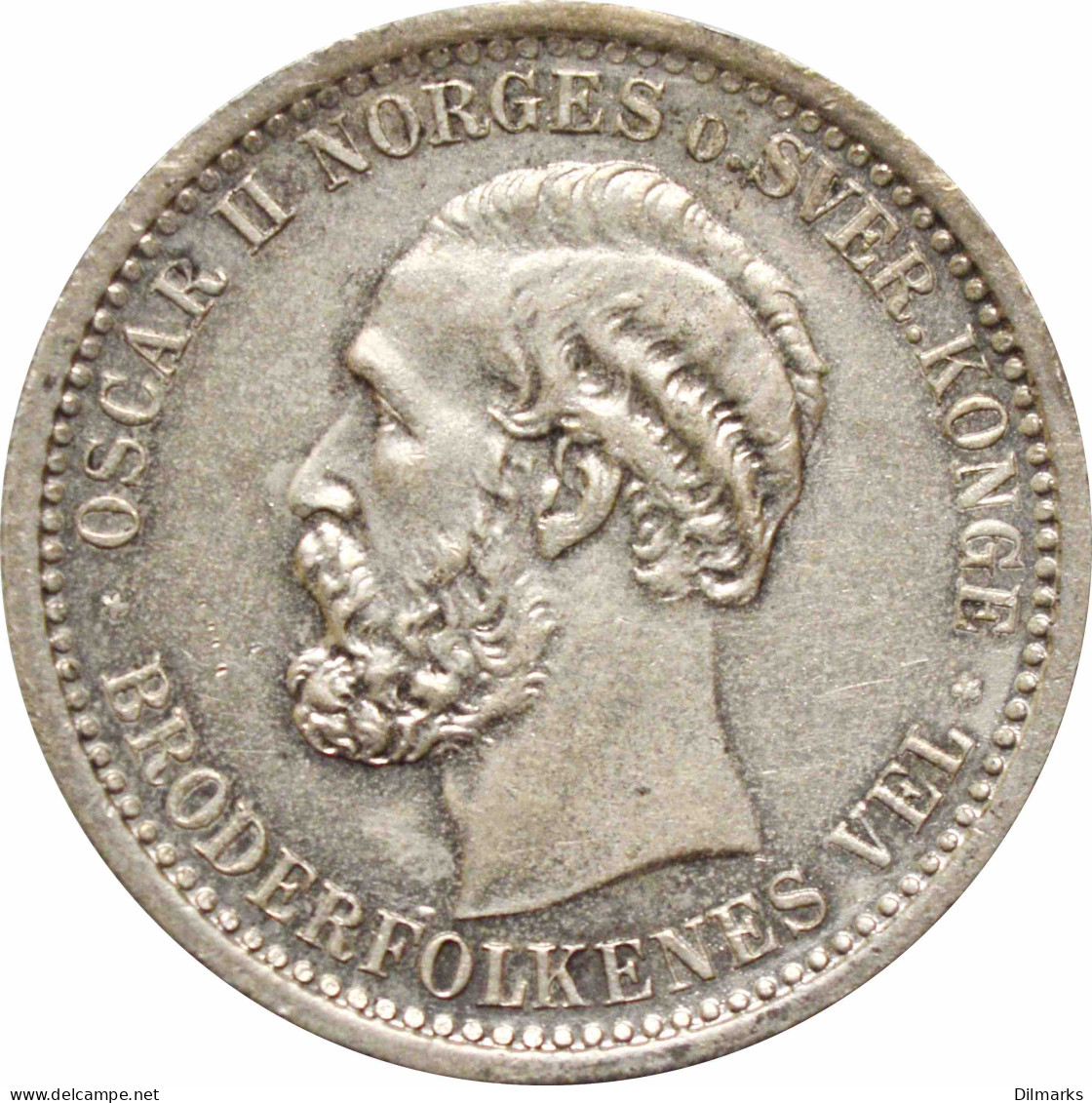 Norway 50 Ore 1902, UNC, &quot;King Oscar II (1874 - 1906)&quot; - Norwegen