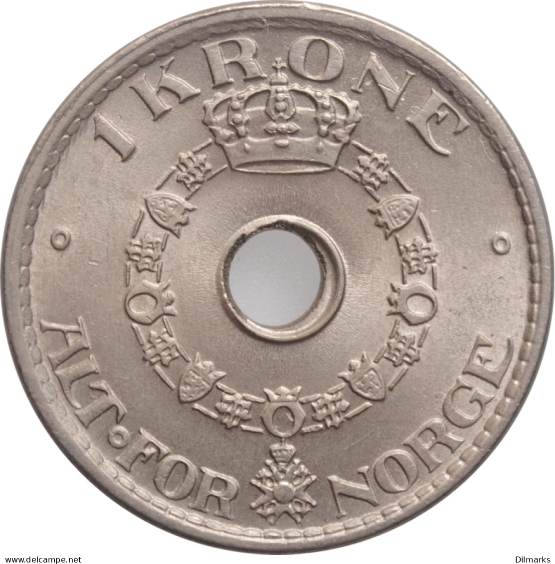 Norway 1 Krone 1946, BU, &quot;King Haakon VII (1906 - 1957)&quot; - Norvegia