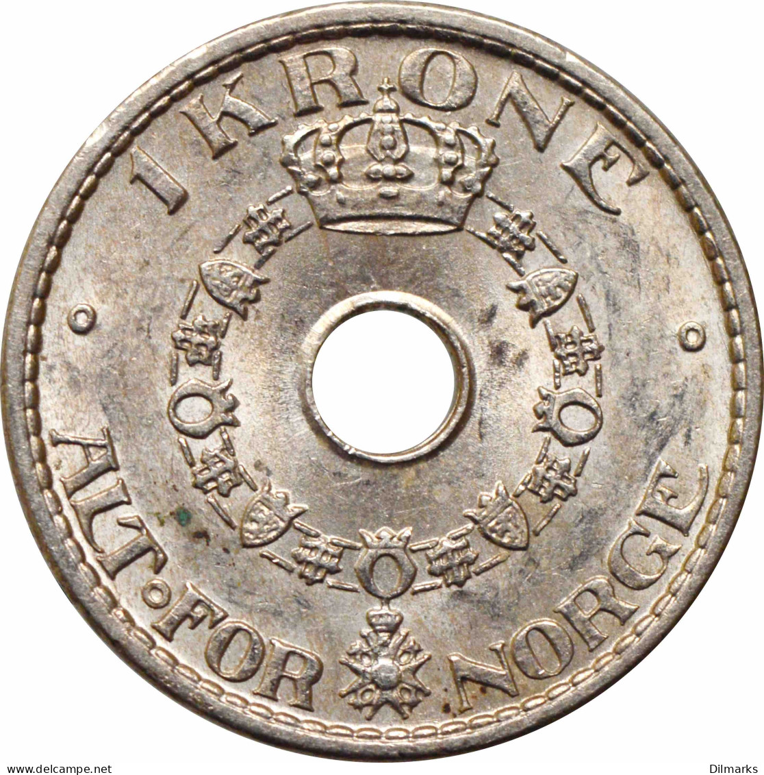 Norway 1 Krone 1940, UNC, &quot;King Haakon VII (1906 - 1957)&quot; - Noruega