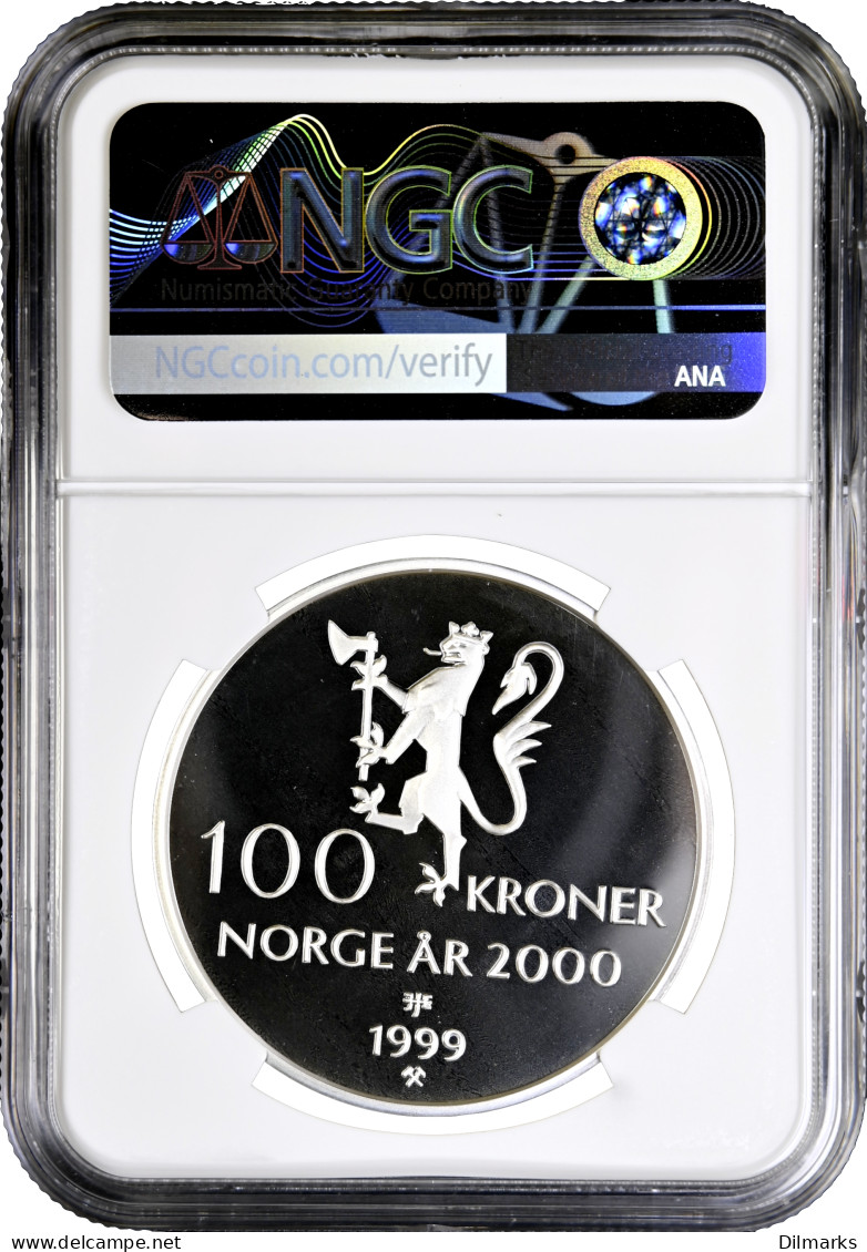 Norway 100 Kroner 1999, NGC PF69 UC, &quot;Year 2000 - Millenium&quot; - Sonstige – Afrika