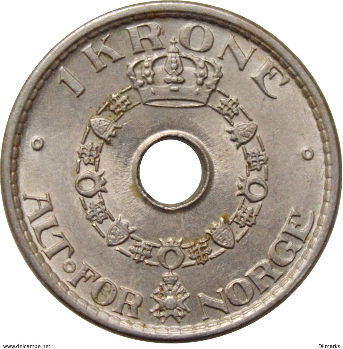 Norway 1 Krone 1950, UNC, &quot;King Haakon VII (1906 - 1957)&quot; - Norvegia