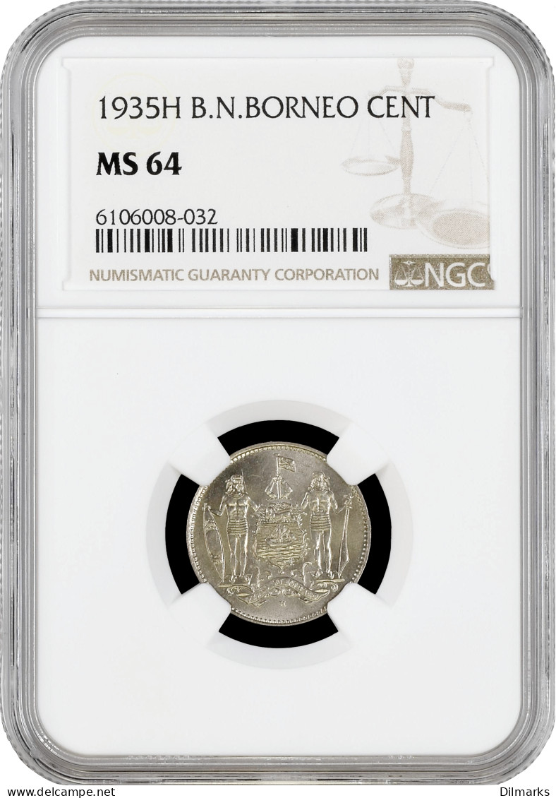 North Borneo 1 Cent 1935, NGC MS64, &quot;British Protectorate (1882 - 1941)&quot; - Colonias