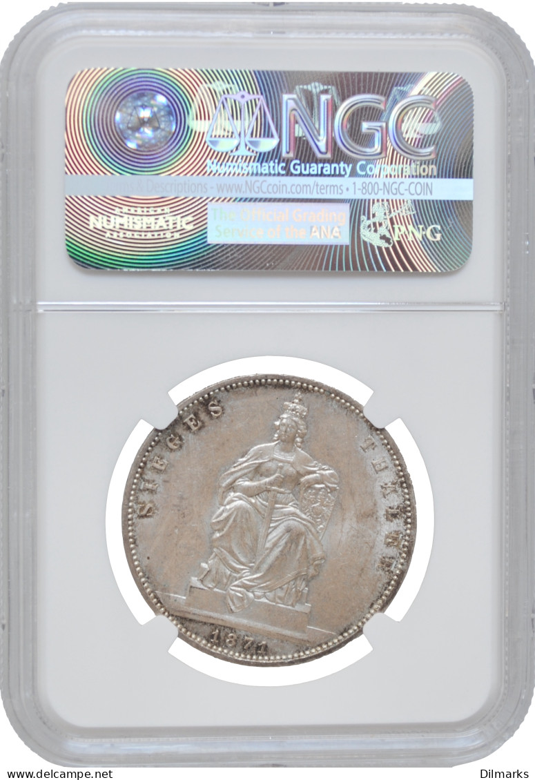 Prussia 1 Thaler 1871, NGC MS63, &quot;Victory In The Franco-Prussian War&quot; - Andere - Afrika