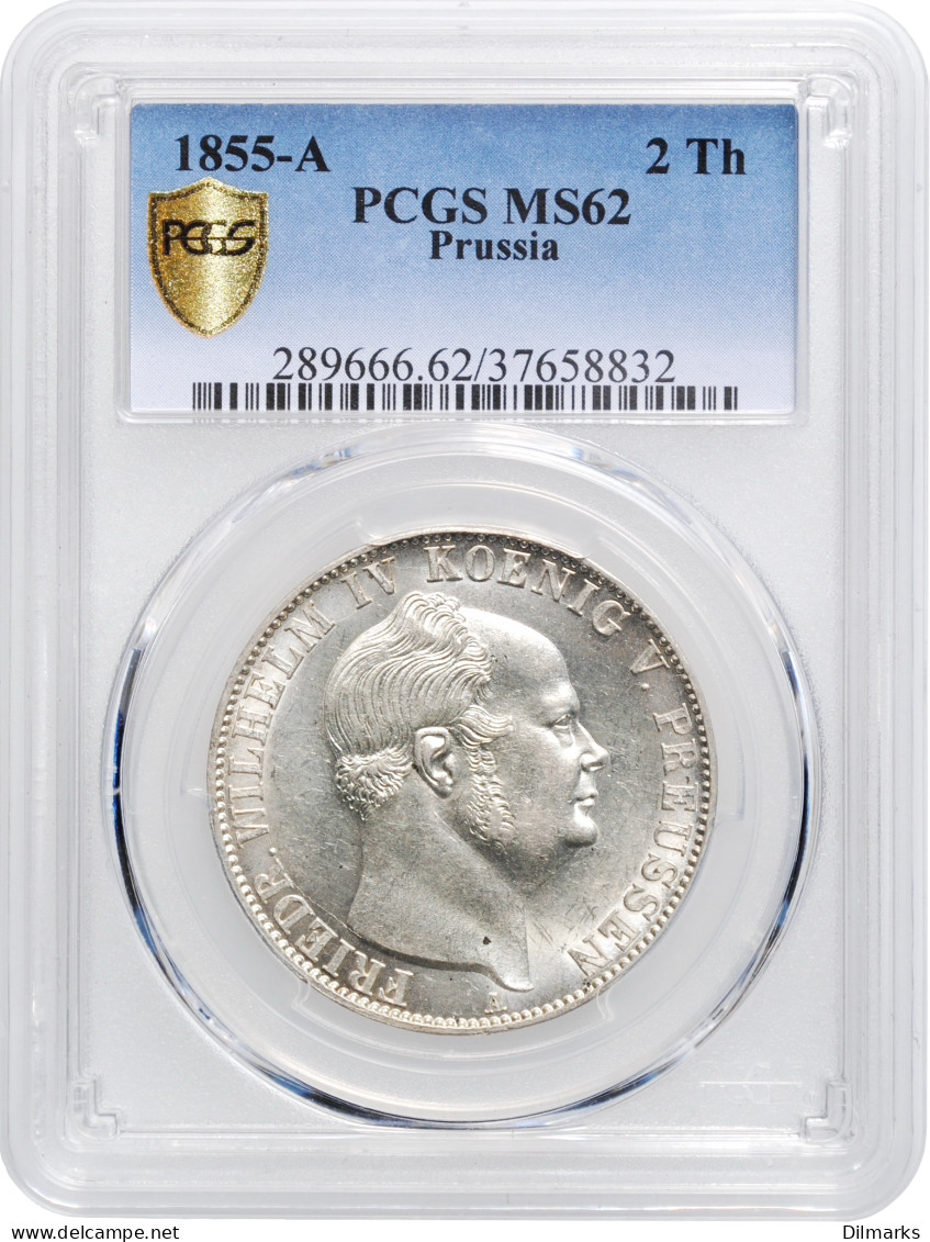 Prussia 1 Thaler 1855, PCGS MS62, &quot;King Frederick William IV (1840 -1861)&quot; - Other - Africa