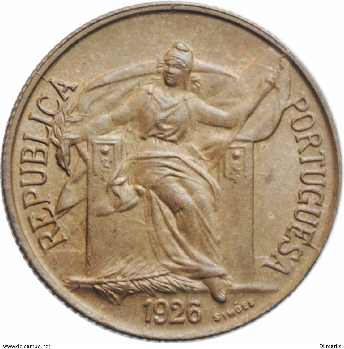 Portugal 50 Centavos 1926, NGC MS64, &quot;Portuguese Republic (1910 - 1969)&quot; - Altri – Africa
