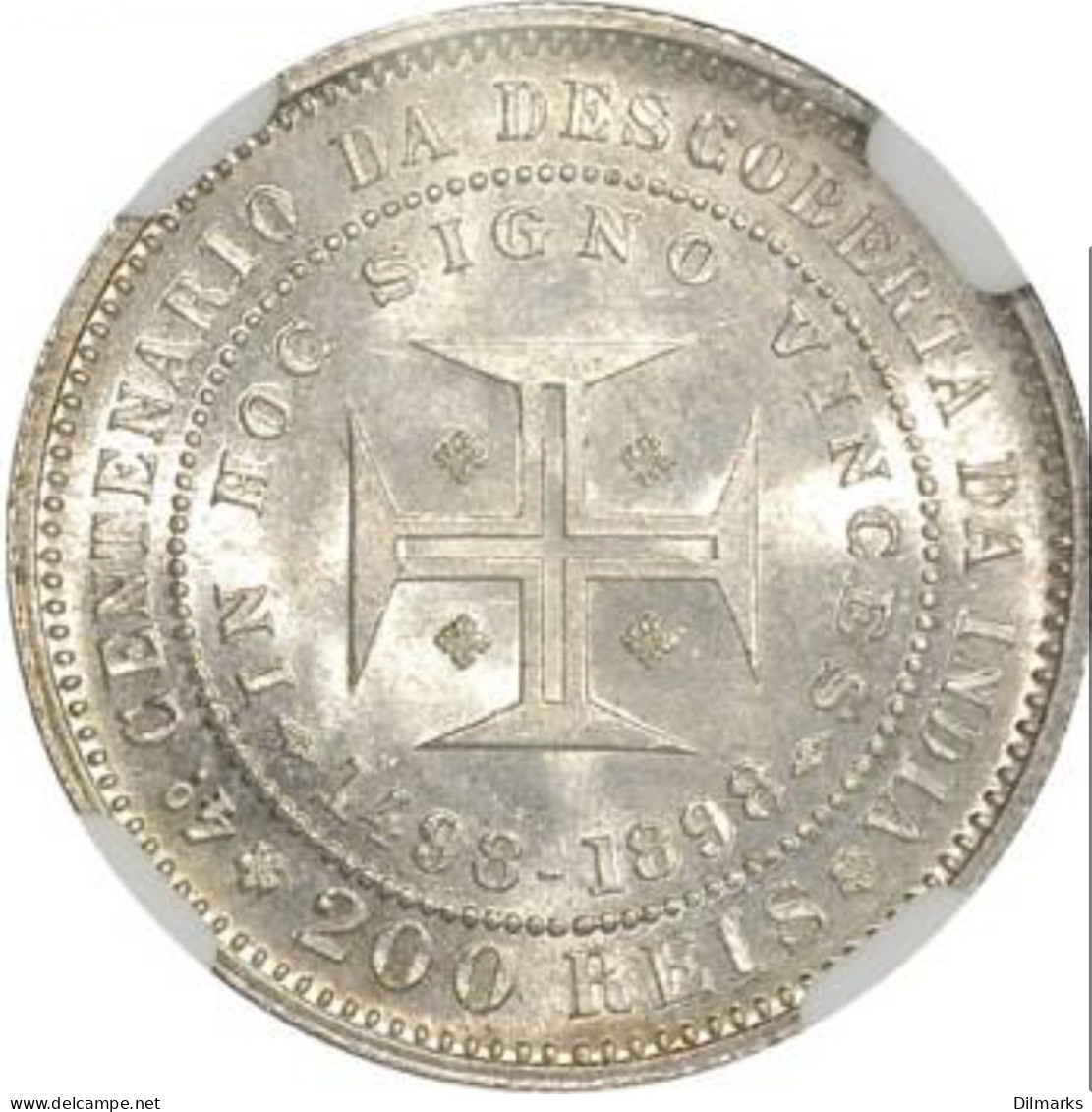 Portugal 200 Reis 1898, NGC MS64, &quot;400th Anniversary - Discovery Of India&quot; - Other - Africa