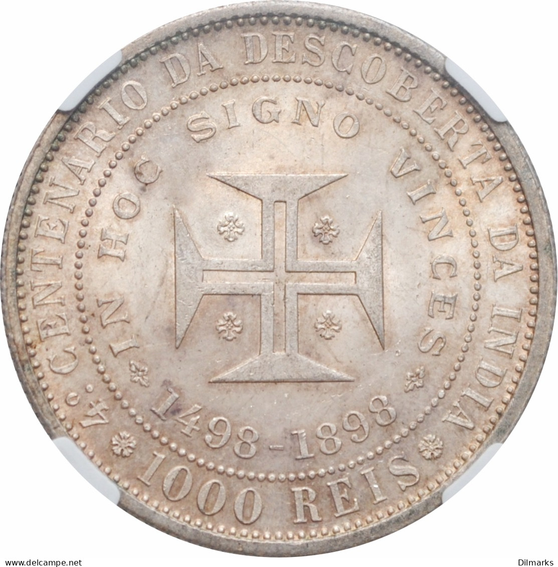 Portugal 1000 Reis 1898, NGC MS63+, &quot;400th Anniversary - Discovery Of India&quot; - Andere - Afrika