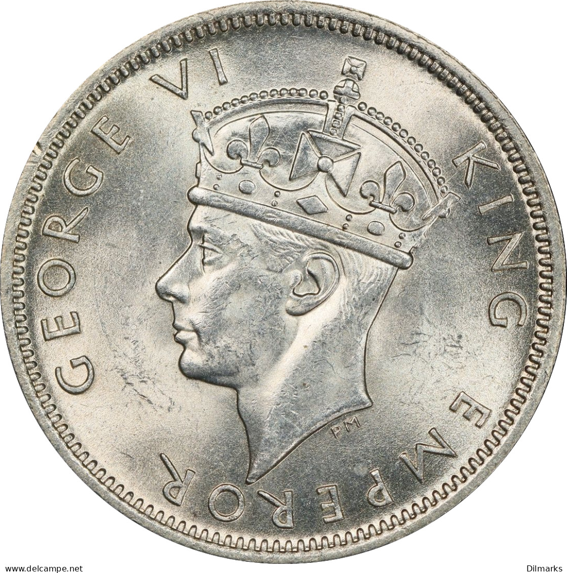 Seychelles 1/2 Rupee 1939, PCGC MS64, &quot;King George VI (1939 - 1952)&quot; Top Pop - Other - Africa