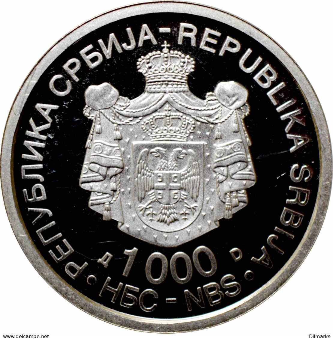 Serbia 1000 Dinara 2007, PROOF, &quot;265th Anniversary - Birth Of Dositej Obradovic&quot; - Serbia
