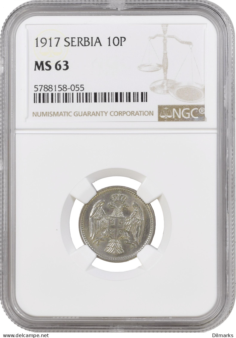 Serbia 10 Para 1917, NGC M63, &quot;King Peter I (1903 - 1918)&quot; - Other - Africa