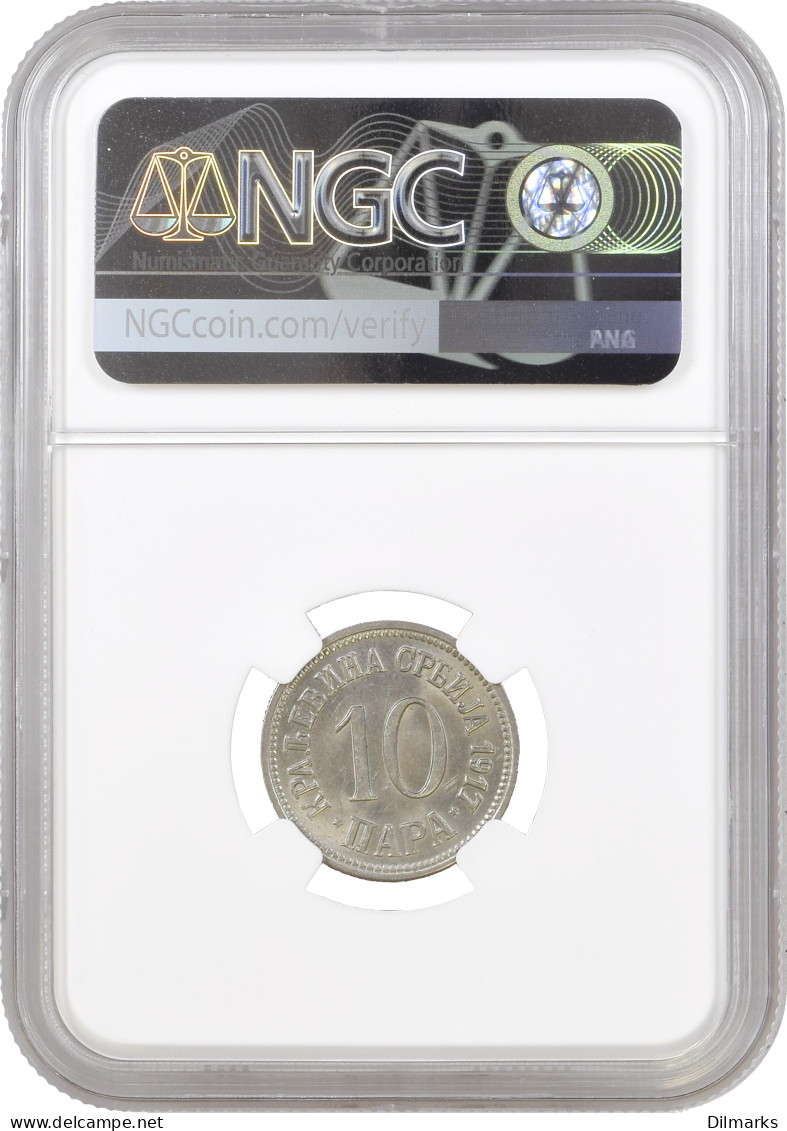 Serbia 10 Para 1917, NGC M63, &quot;King Peter I (1903 - 1918)&quot; - Andere - Afrika