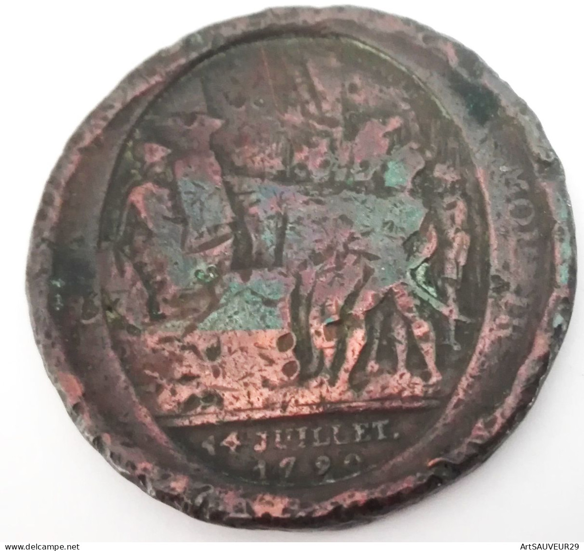 Médaille De Confiance De Cinq-sols 1792 ? - Otros & Sin Clasificación