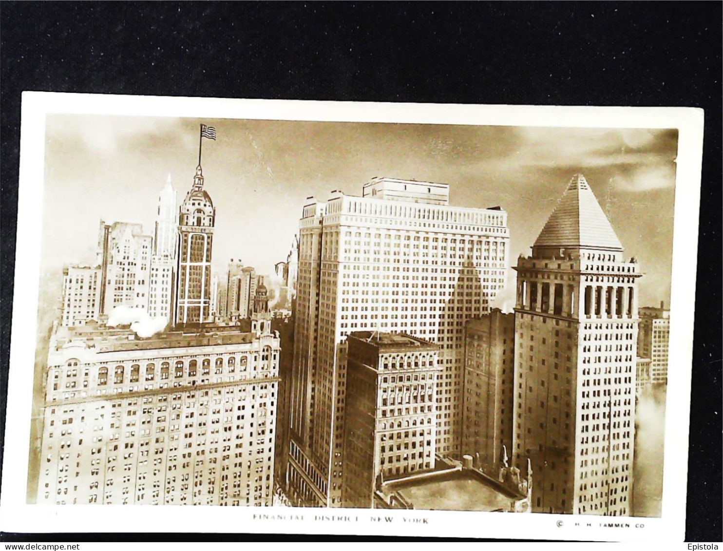 ► FINANCIAL DISTRICT Vintage Card 1930s  - NEW YORK CITY - Sonstige & Ohne Zuordnung