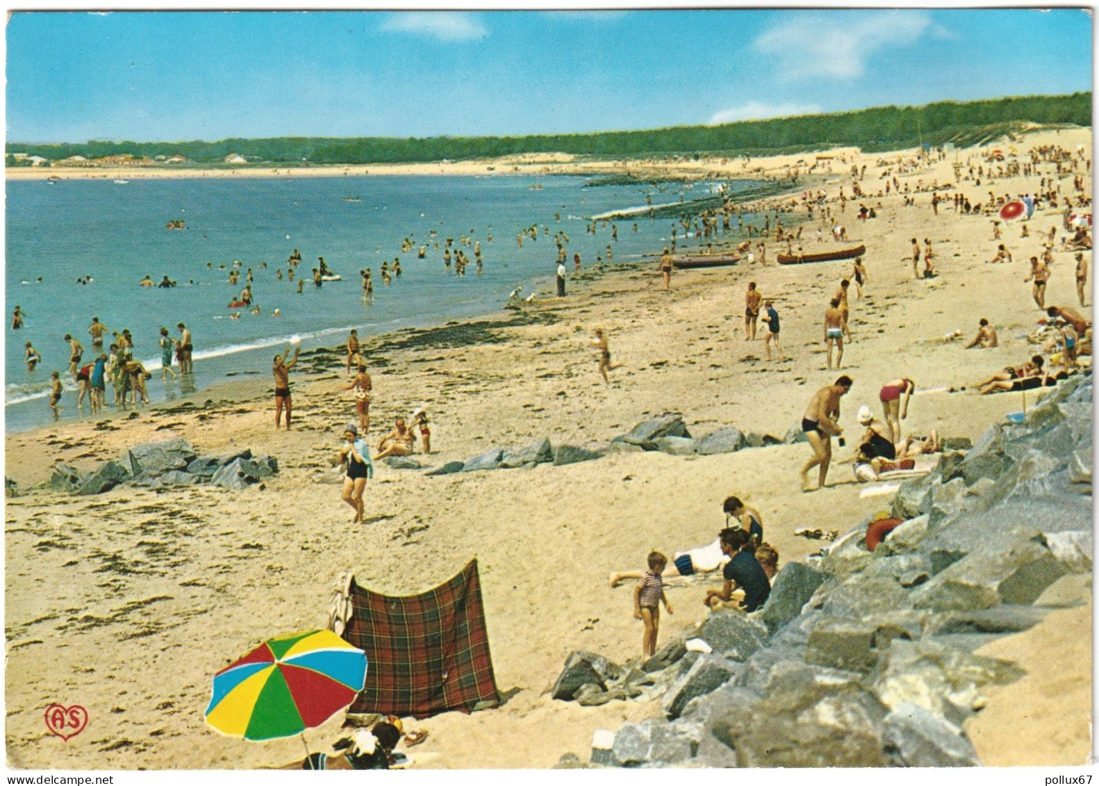 CPSM DE LA TRANCHE-SUR-MER  (VENDÉE)  LA PLAGE - La Tranche Sur Mer